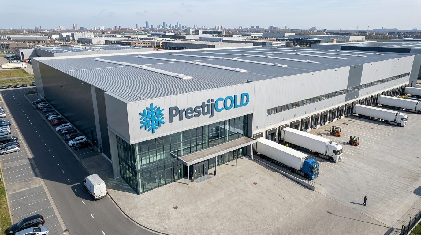 PrestijCold lojistik tesisi havadan görünüm
